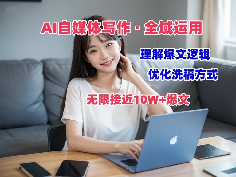 AI自媒体写作 → 价值变现，剖析爆文逻辑，无限接近10W+爆文体验课-928网创
