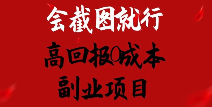 会截图就行，高回报0成本副业项目，卖离婚模板一天1.5k+【揭秘】-928网创