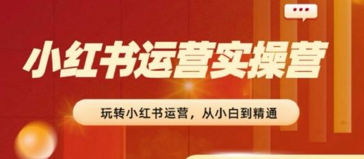 2024小红书运营实操营，​从入门到精通，完成从0~1~100-928网创