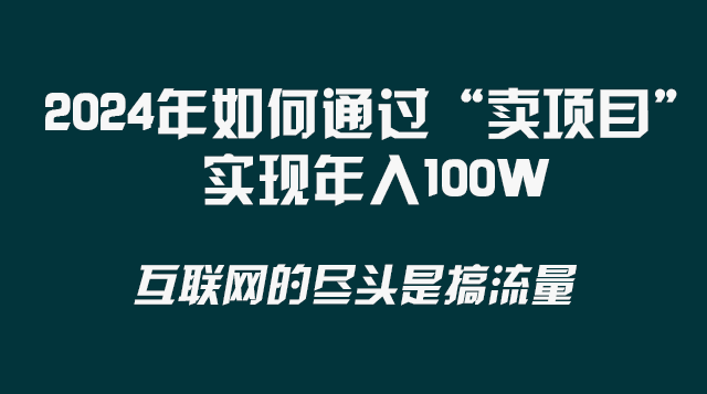 （8382期） 2024年如何通过“卖项目”实现年入100W-928网创