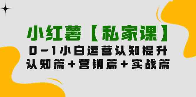（9910期）小红薯【私家课】0-1玩赚小红书内容营销，认知篇+营销篇+实战篇（11节课）-928网创