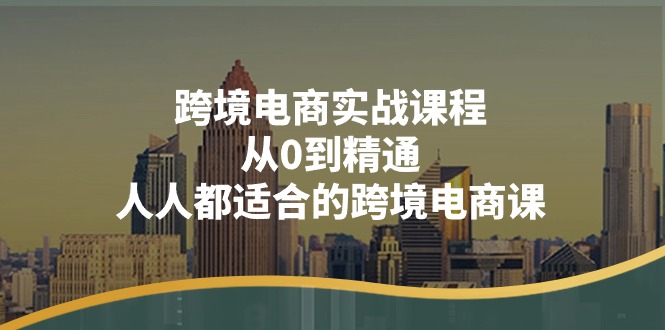 （11183期）跨境电商实战课程：从0到精通，人人都适合的跨境电商课（14节课）-928网创