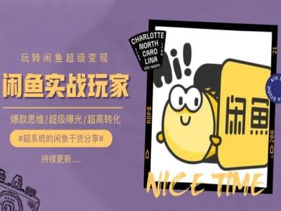 手把手教你0到1系统玩转闲鱼变现，爆款思维/超级曝光/超高转化-928网创