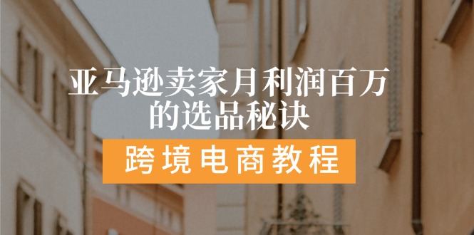 （11456期）亚马逊卖家月利润百万的选品秘诀:  抓重点/高利润/大方向/大类目/选品…-928网创
