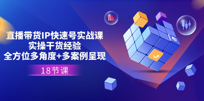 （11495期）直播带货IP快速号实战课，实操干货经验+全方位多角度+多案例呈现(18节)-928网创