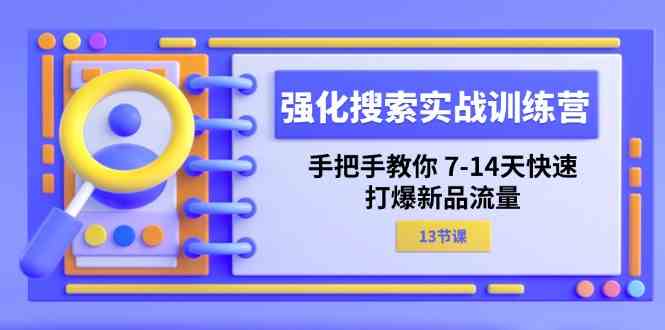 强化搜索实战训练营，手把手教你7-14天快速打爆新品流量（13节课）-928网创