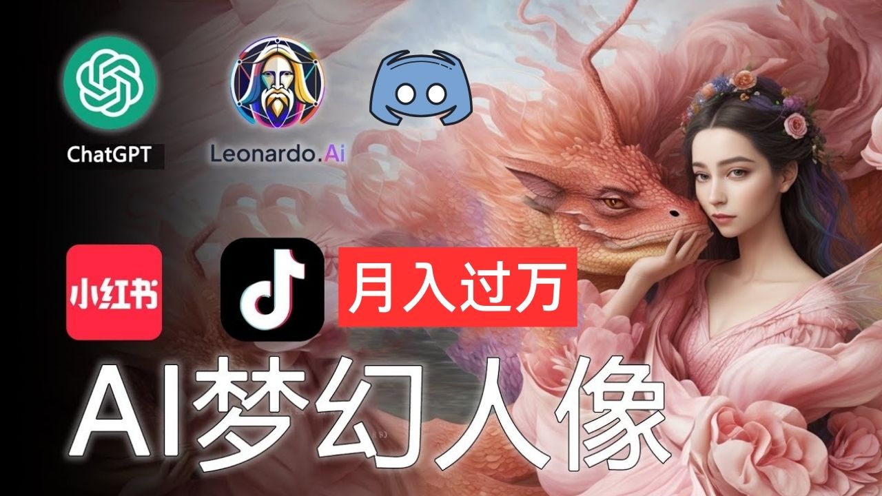 （11575期）AI摄影梦幻人像：零基础也能月入过万的秘密-928网创