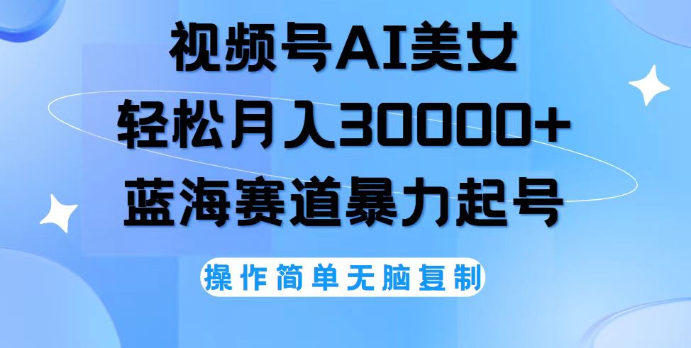 （12125期）视频号AI美女跳舞，轻松月入30000+，蓝海赛道，流量池巨大，起号猛，无…-928网创
