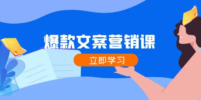 爆款文案营销课：公域转私域，涨粉成交一网打尽，各行业人士必备-928网创