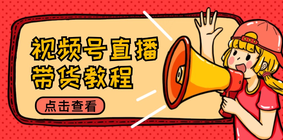 （12796期）视频号直播带货教程：选品思路与话术拆解/掌握多种带货套路/提升直播效果-928网创