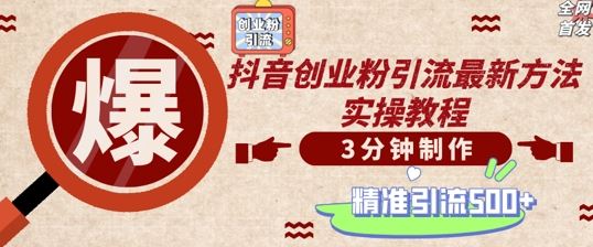 轻松制作创业类视频，一天被动加精准创业粉500+【揭秘】-928网创
