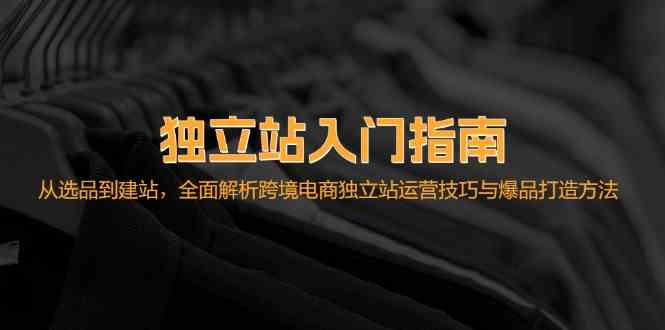 独立站入门指南：从选品到建站，全面解析跨境电商独立站运营技巧与爆品打造方法-928网创