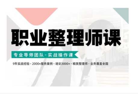 职业整理师培训(新版)，实战操作课-928网创