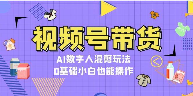 （13359期）视频号带货，AI数字人混剪玩法，0基础小白也能操作-928网创