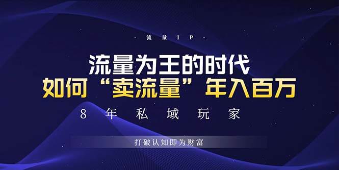 （13433期）未来如何通过“卖流量”年入百万，跨越一切周期绝对蓝海项目-928网创