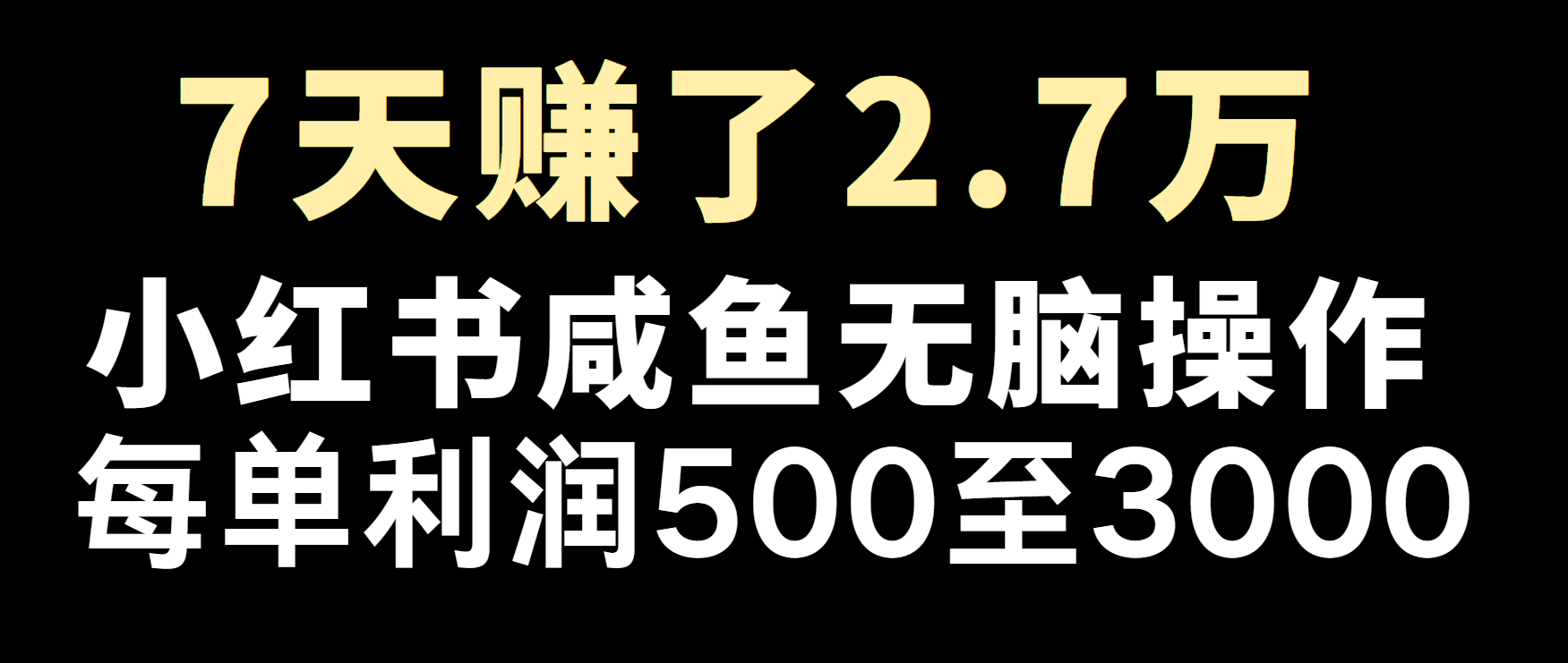 冷门暴利，超级简单的项目0成本玩法，每单在500至4000的利润-928网创